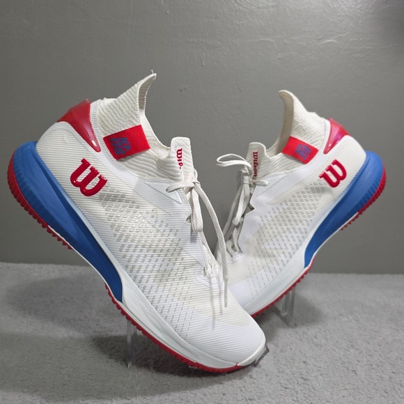Wilson Kaos Rapide SFT LE Tennis Pickleball Shoes white/red Size 13 WRS332780 - Picture 1 of 8